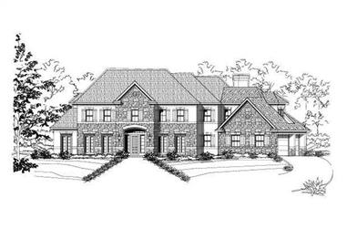 6-Bedroom, 5524 Sq Ft Luxury House Plan - 156-1656 - Front Exterior