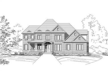 4-Bedroom, 4065 Sq Ft Luxury Home Plan - 156-1657 - Main Exterior