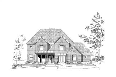 5-Bedroom, 4542 Sq Ft Country House Plan - 156-1660 - Front Exterior