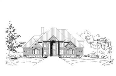 4-Bedroom, 4750 Sq Ft Luxury House Plan - 156-1663 - Front Exterior