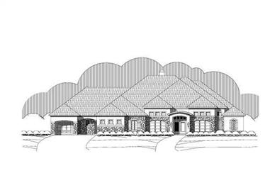 3-Bedroom, 3719 Sq Ft Country Home Plan - 156-1664 - Main Exterior