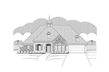4-Bedroom, 4231 Sq Ft Country Home Plan - 156-1679 - Main Exterior