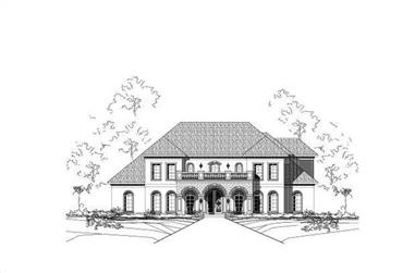 5-Bedroom, 5920 Sq Ft Luxury House Plan - 156-1699 - Front Exterior