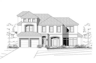4-Bedroom, 3081 Sq Ft Tuscan Home Plan - 156-1709 - Main Exterior