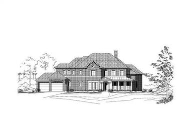 4-Bedroom, 4838 Sq Ft Luxury House Plan - 156-1712 - Front Exterior