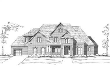 5-Bedroom, 4860 Sq Ft Country Home Plan - 156-1715 - Main Exterior