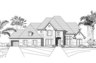 5-Bedroom, 4662 Sq Ft Luxury House Plan - 156-1733 - Front Exterior