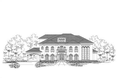 5-Bedroom, 7763 Sq Ft In-Law Suite House Plan - 156-1735 - Front Exterior