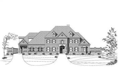 5-Bedroom, 8394 Sq Ft In-Law Suite House Plan - 156-1739 - Front Exterior