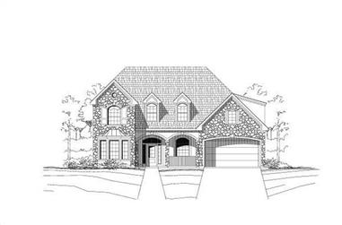 5-Bedroom, 3547 Sq Ft Transitional Home Plan - 156-1743 - Main Exterior