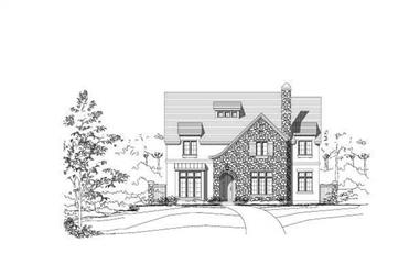 4-Bedroom, 5507 Sq Ft Country Home Plan - 156-1778 - Main Exterior