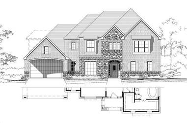 4-Bedroom, 4080 Sq Ft Luxury House Plan - 156-1790 - Front Exterior
