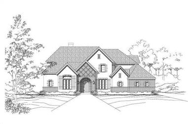 4-Bedroom, 4354 Sq Ft Country House Plan - 156-1799 - Front Exterior