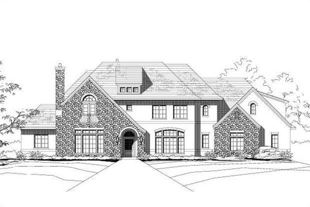 Front elevation of Traditional home (ThePlanCollection: House Plan #156-1804)
