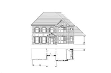 4-Bedroom, 3734 Sq Ft Luxury House Plan - 156-1808 - Front Exterior