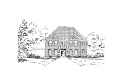 4-Bedroom, 3674 Sq Ft Luxury House Plan - 156-1818 - Front Exterior