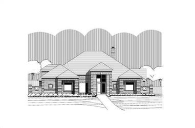 4-Bedroom, 3780 Sq Ft Contemporary House Plan - 156-1823 - Front Exterior