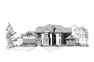 5-Bedroom, 7060 Sq Ft Contemporary House Plan - 156-1826 - Front Exterior