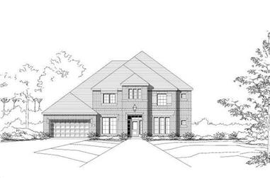 4-Bedroom, 4133 Sq Ft Luxury House Plan - 156-1832 - Front Exterior