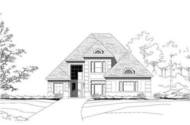 4-Bedroom, 3747 Sq Ft Contemporary House Plan - 156-1842 - Front Exterior