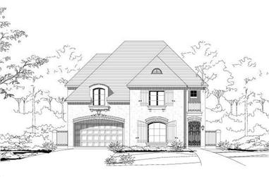 4-Bedroom, 3746 Sq Ft Country House Plan - 156-1849 - Front Exterior