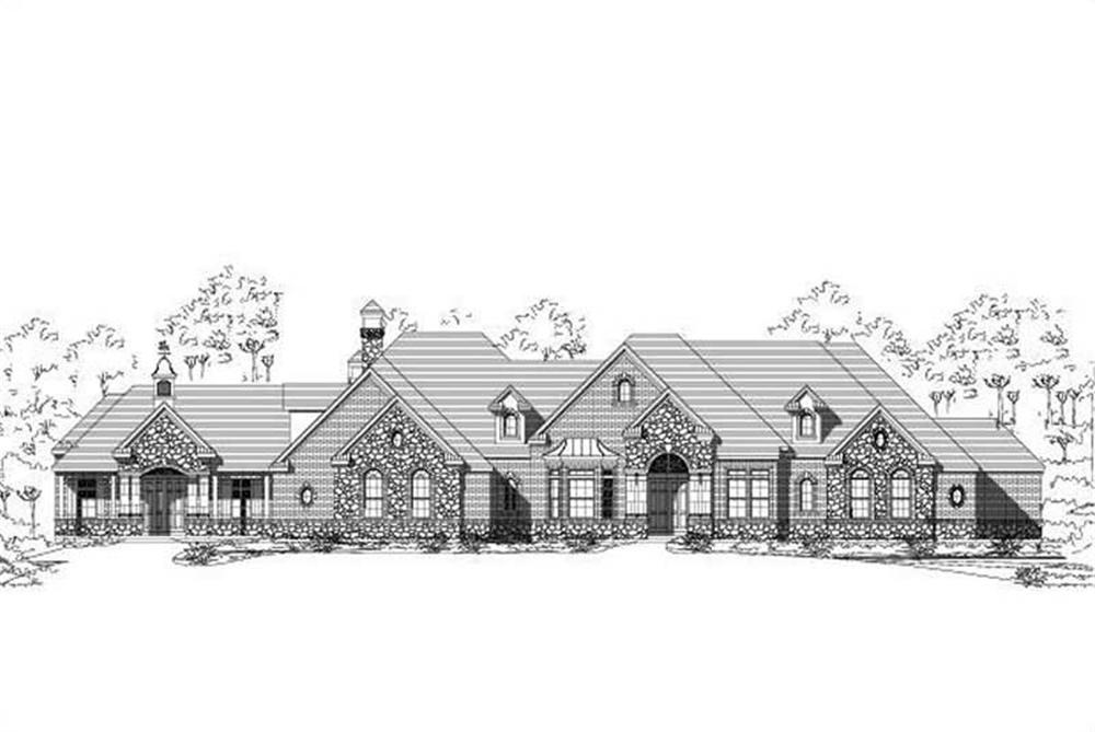 Front elevation of Country home (ThePlanCollection: House Plan #156-1867)