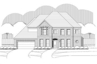 1-Bedroom, 3440 Sq Ft Luxury House Plan - 156-1875 - Front Exterior