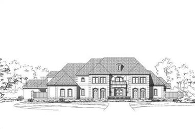4-Bedroom, 7336 Sq Ft Luxury House Plan - 156-1883 - Front Exterior