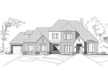 4-Bedroom, 3932 Sq Ft Country House Plan - 156-1885 - Front Exterior