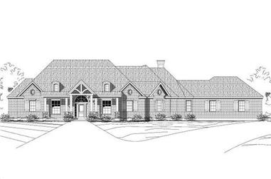 4-Bedroom, 2930 Sq Ft Country House Plan - 156-1913 - Front Exterior