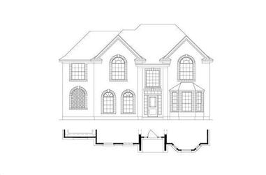 4-Bedroom, 2672 Sq Ft Traditional House Plan - 156-1923 - Front Exterior