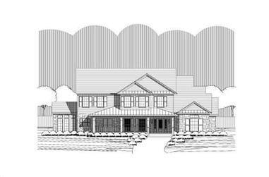 4-Bedroom, 3599 Sq Ft Country House Plan - 156-1928 - Front Exterior