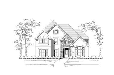 5-Bedroom, 4019 Sq Ft Luxury House Plan - 156-1940 - Front Exterior