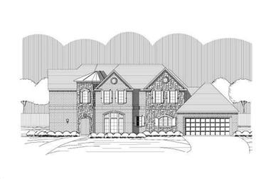 4-Bedroom, 3645 Sq Ft Country House Plan - 156-1954 - Front Exterior
