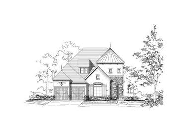 4-Bedroom, 3754 Sq Ft Luxury House Plan - 156-1956 - Front Exterior