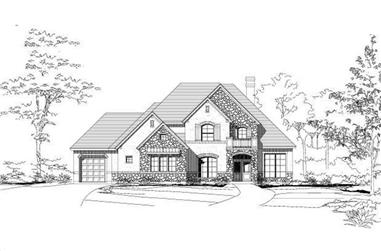 4-Bedroom, 3686 Sq Ft Country Home Plan - 156-1964 - Main Exterior
