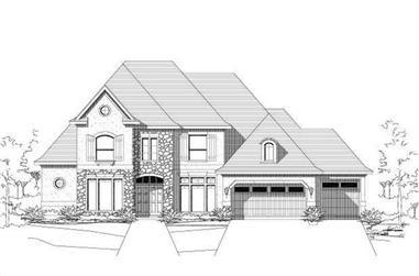 5-Bedroom, 3970 Sq Ft Country Home Plan - 156-1968 - Main Exterior