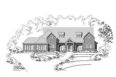 4-Bedroom, 3967 Sq Ft Country House Plan - 156-1976 - Front Exterior