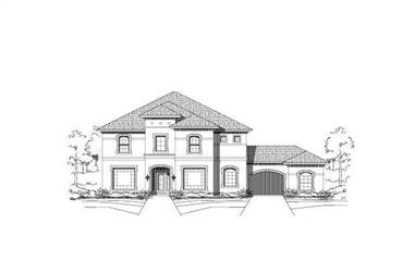 5-Bedroom, 4312 Sq Ft Luxury House Plan - 156-1990 - Front Exterior