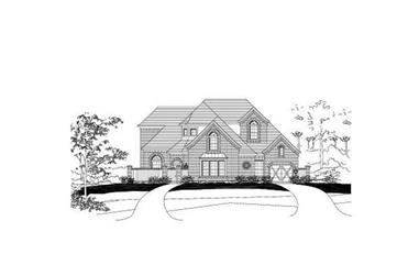 4-Bedroom, 4308 Sq Ft Luxury House Plan - 156-1995 - Front Exterior