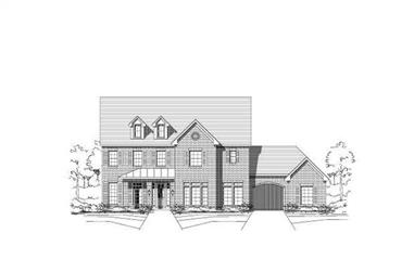 5-Bedroom, 4473 Sq Ft Luxury House Plan - 156-1998 - Front Exterior