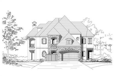 5-Bedroom, 5111 Sq Ft Country Home Plan - 156-2013 - Main Exterior