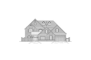 5-Bedroom, 5079 Sq Ft Luxury House Plan - 156-2014 - Front Exterior