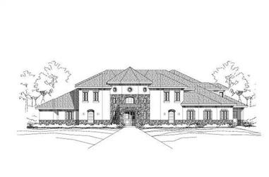 6-Bedroom, 5094 Sq Ft Luxury House Plan - 156-2015 - Front Exterior