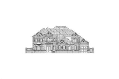 4-Bedroom, 6774 Sq Ft Luxury House Plan - 156-2035 - Front Exterior
