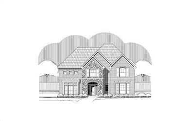 4-Bedroom, 3630 Sq Ft Luxury House Plan - 156-2038 - Front Exterior