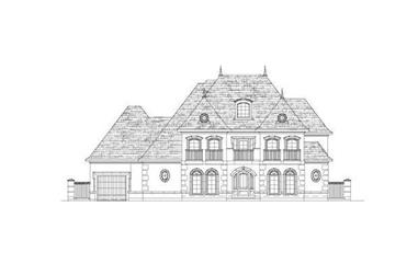 5-Bedroom, 5143 Sq Ft French Home Plan - 156-2056 - Main Exterior