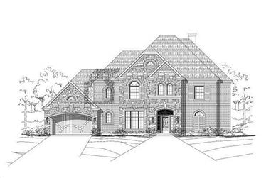 4-Bedroom, 4278 Sq Ft Luxury House Plan - 156-2058 - Front Exterior