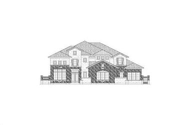 4-Bedroom, 6263 Sq Ft Luxury House Plan - 156-2063 - Front Exterior