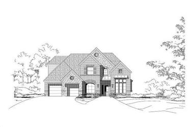 4-Bedroom, 2951 Sq Ft Traditional House Plan - 156-2065 - Front Exterior